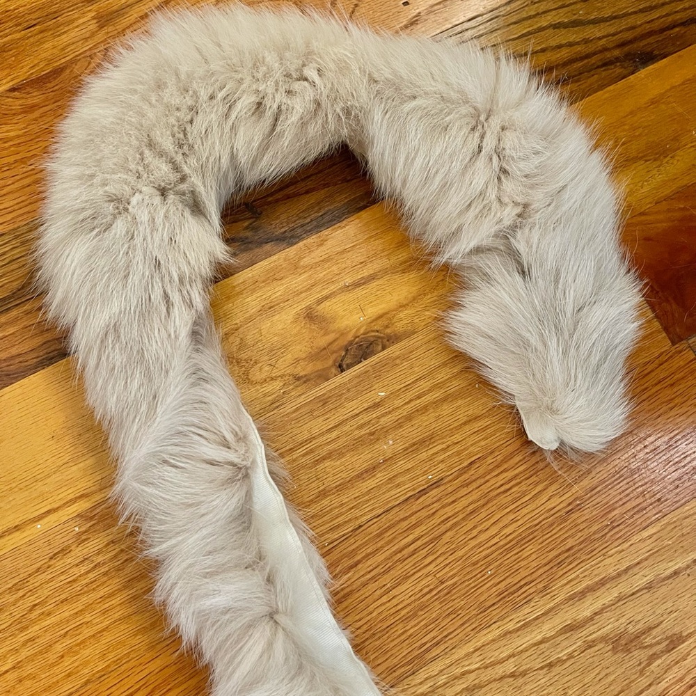 New Real Genuine Beautiful Fur Trim - Beige Cream